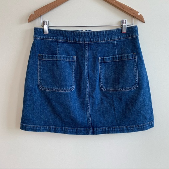Madewell Denim Zip Front Mini Jean Skirt - Picture 7 of 8